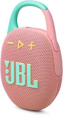 JBL Clip 5 Portable Bluetooth Speaker with Integrated Carabiner, Waterproof Design and 12-Hour Playtime, Pink thumbnail 1