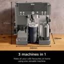 Ninja Luxe Premier 3-in-1 Coffee Machine with Built-In Grinder & Milk Frother Gun Metal ES601UKGM thumbnail 2