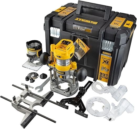 DeWalt DCW604NT 18V XR Brushless 1/4 Inch Cordless Router Trimmer Kit with 4.0Ah Battery - Image 3