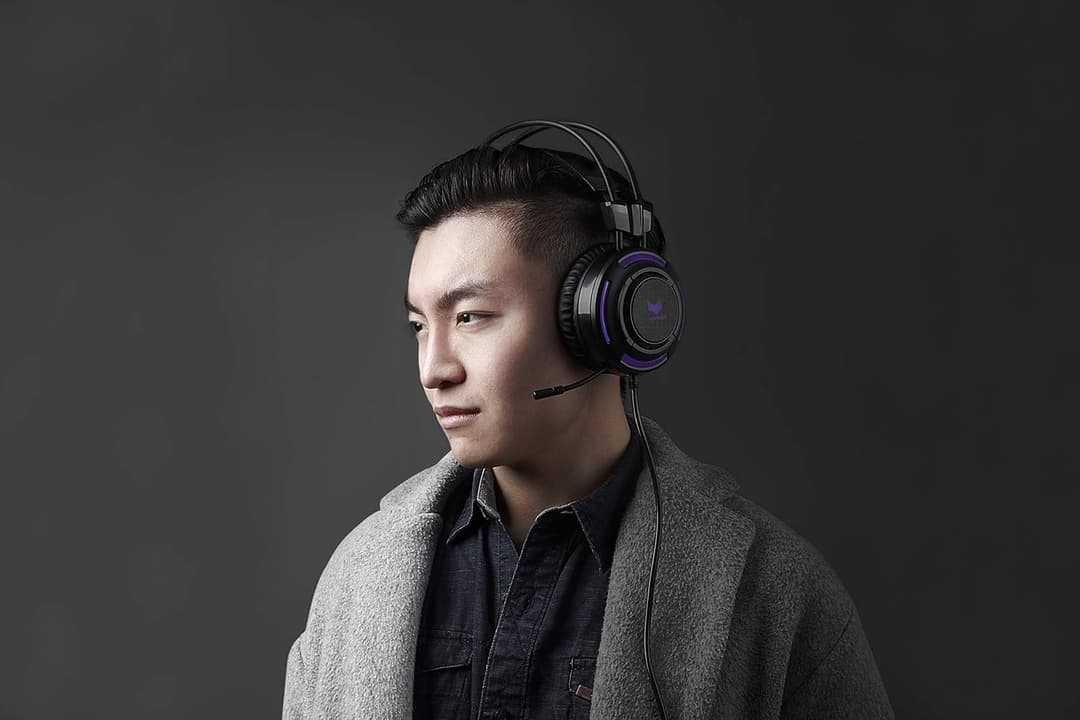 Rapoo VPRO VH200 Gaming Headset Over Ear Noise Cancelling Microphone LED Multi-Colour Lighting System Black - Image 4