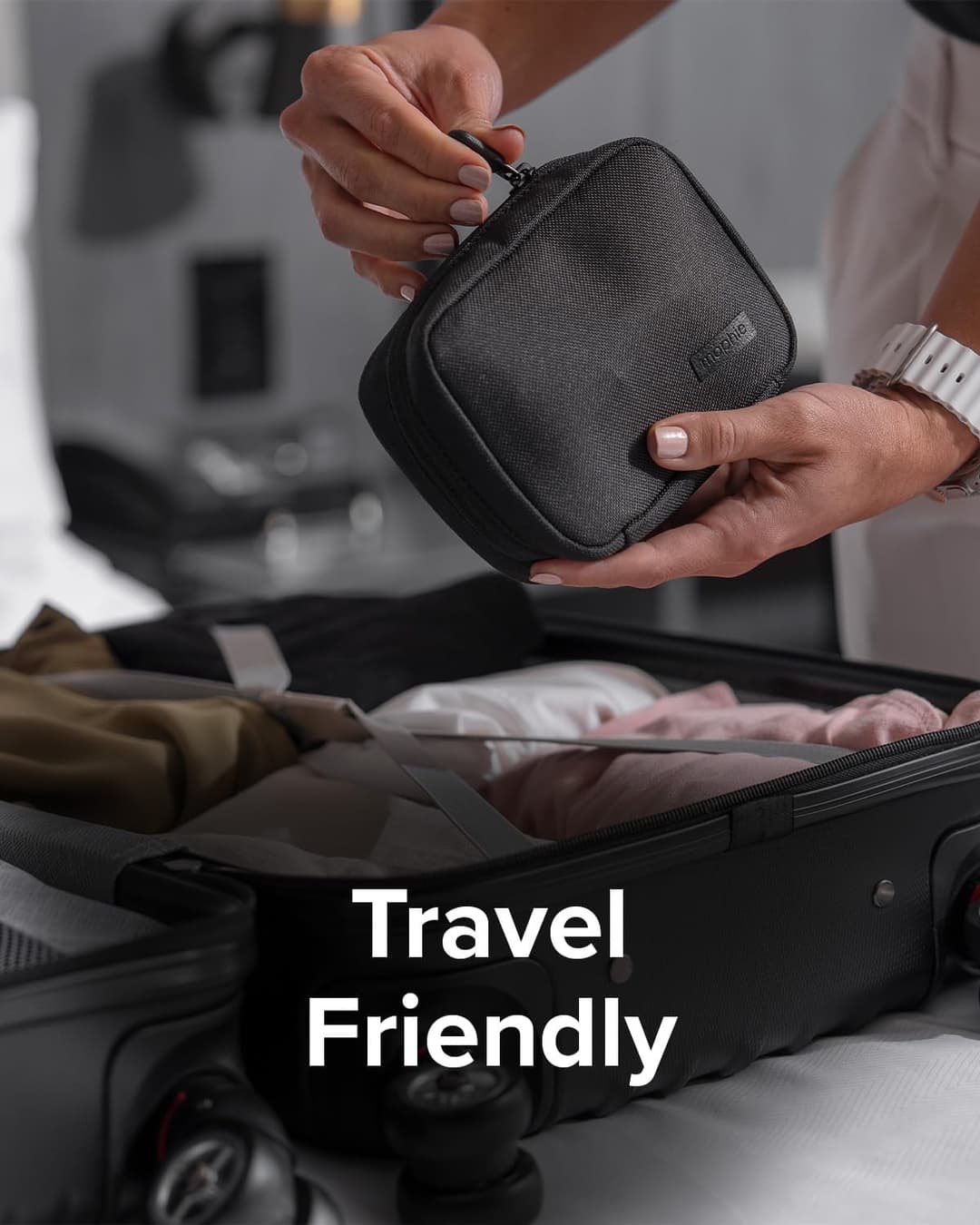 ZAGG mophie 20W USB-C Wall Charger – UK Plug, Fast Charging - Black - Image 4