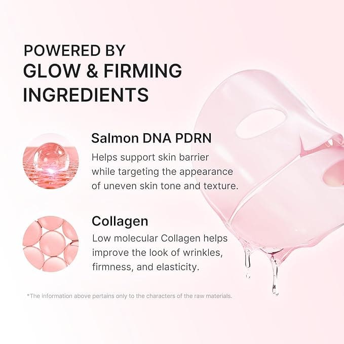 Medicube Salmon DNA PDRN Pink Collagen Jelly Gel Mask 4 Pack Overnight Hydrating & Firming Korean Face Mask - Image 3