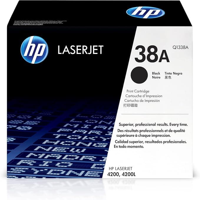 HP 38A - black - original - LaserJet - toner cartridge ( Q1338A ) - Image 1