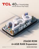 TCL 40 NXTPAPER 5G 256GB Starlight Black thumbnail 3