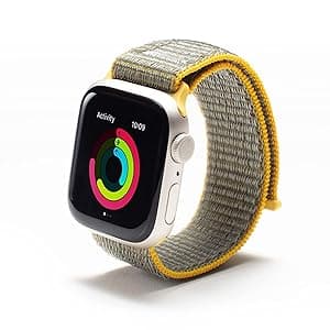 GEAR4 Sport Band for Apple Watch 41mm, 40mm & 38mm Silicone Strap, Yellow - Image 1