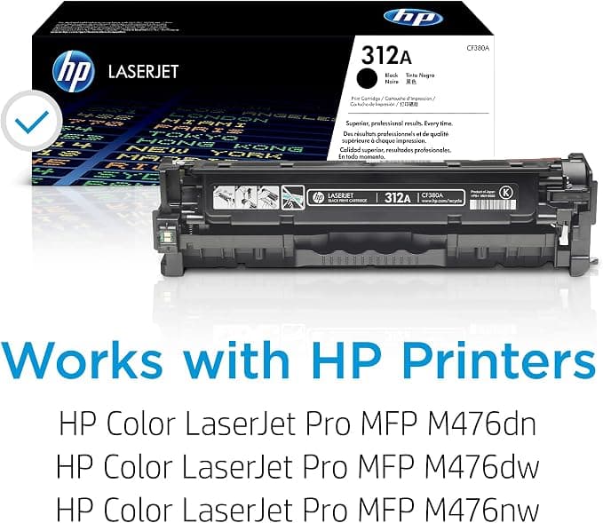HP 312A CF380A Original HP LaserJet Toner Cartridge - Black - Image 2