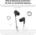 Xiaomi Type C Earphones 12.4mm Driver HD Microphone Three Button Control IP54 - Black thumbnail 4