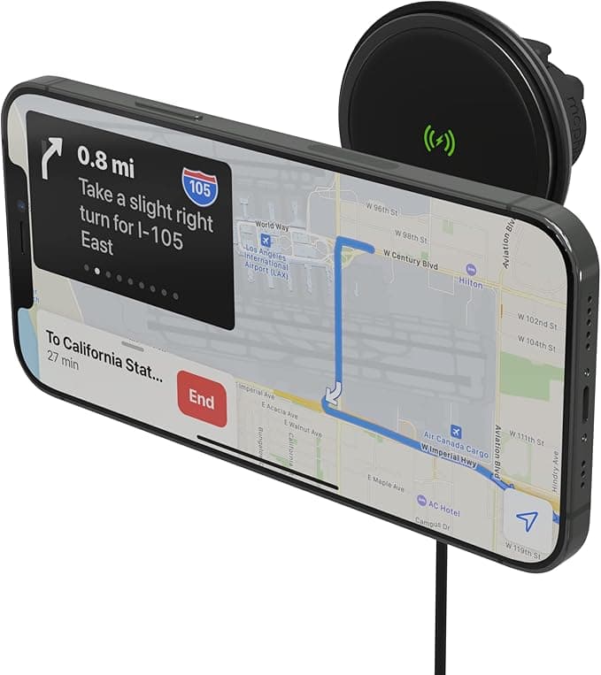 ZAGG mophie Snap + Wireless Vent Mount for Car Dash Apple & Qi-Enabled Devices - Black - Image 3