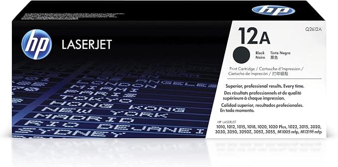 HP 12A Black Toner Cartridge - Image 1