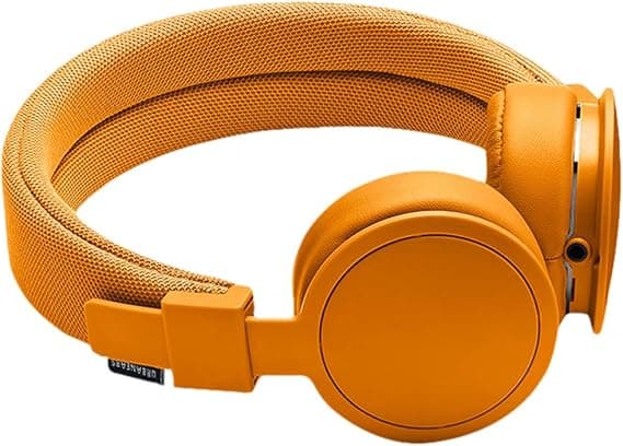 Urbanears Plattan ADV On-Ear Wired Headphones Foldable Lightweight with Remote & Mic - Orange - Image 1