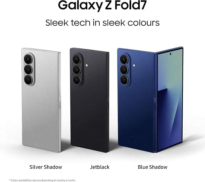 Samsung Galaxy Z Fold7 5G 256GB 12GB RAM Foldable Smartphone - Jet Black - Image 3