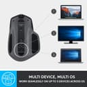Logitech MX Master 2S Bluetooth Edition Wireless Mouse, Multi-Surface, Hyper-Fast Scrolling, Ergonomic, Rechargeable, Connects Up to 3 Mac/PC Computers - Graphite thumbnail 9
