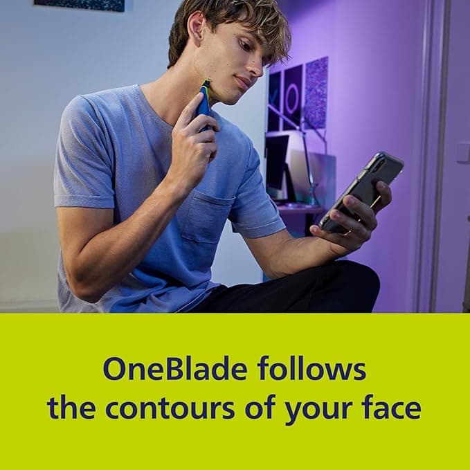 Philips OneBlade QP225/50 Anti-Friction Replacement Blades 2 Pack, Compatible with OneBlade & Pro Trimmers - Image 4