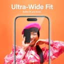 PanzerGlass Screen Protector for iPhone 15 Pro Max – Ultra-Wide, Clear, Scratch Resistant thumbnail 2