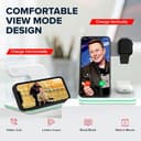 Canyon WS-302 3-in-1 Wireless Charging Station Qi Charger for iPhone Apple Watch AirPods - White thumbnail 2