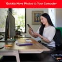 SanDisk Phone Drive 256GB USB-C USB-A Flash Drive - Black thumbnail 3