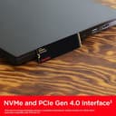 SanDisk Extreme 1TB M.2 NVMe PCIe Gen 4.0 Internal SSD- Black thumbnail 3