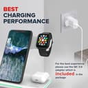 Canyon WS-302 3-in-1 Wireless Charging Station Qi Charger for iPhone Apple Watch AirPods - White thumbnail 3