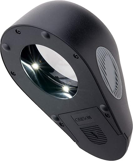 Carson LL-88 5x LumiLoupe Ultra LED Lighted Stand Magnifier Loup, Black - Image 3