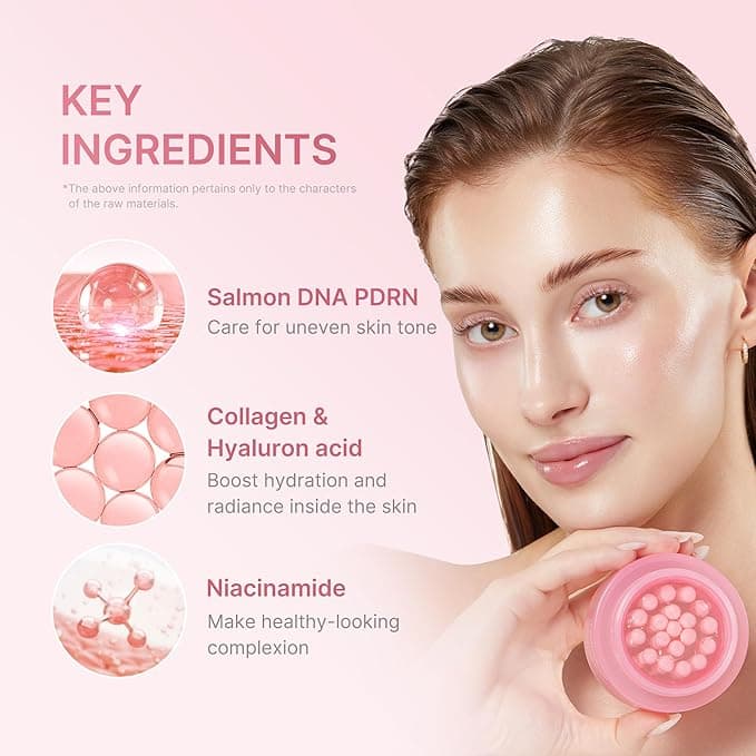 Medicube Salmon DNA PDRN Pink Collagen Capsule Cream Lightweight Hydrating Korean Moisturiser (1.94 oz) - Image 3