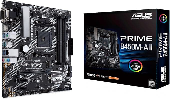 ASUS PRIME B450M-A II - motherboard - micro ATX - Socket AM4 - AMD B450 - Image 1
