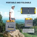 VTOMAN VS110 110W Portable Foldable Solar Panel - Black thumbnail 2