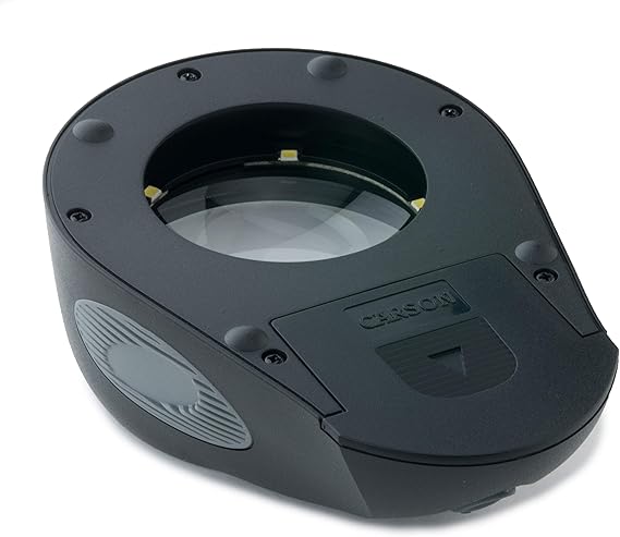 Carson LL-88 5x LumiLoupe Ultra LED Lighted Stand Magnifier Loup, Black thumbnail 4