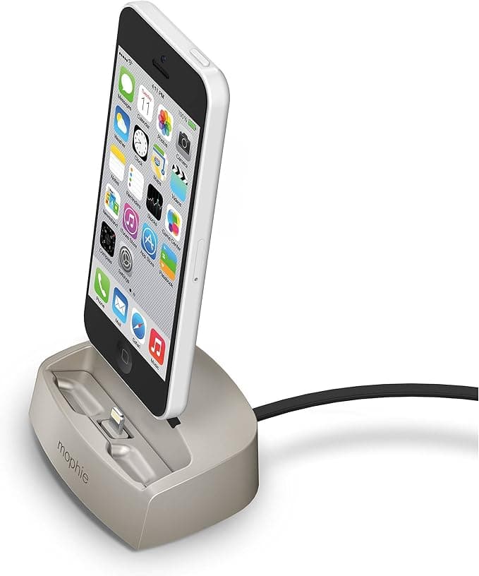 mophie Desktop Dock Lightning Charger for iPhone 6S/6/5S/5/5C - Gold - Image 4