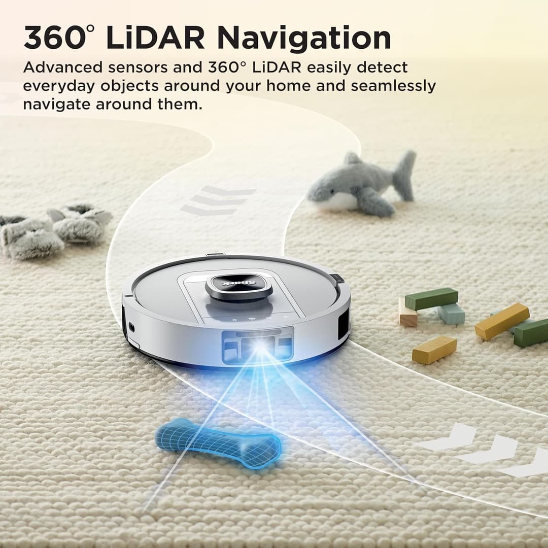 Shark PowerDetect AV2910XEUKWH Robot Vacuum Cleaner & Mop - Image 9