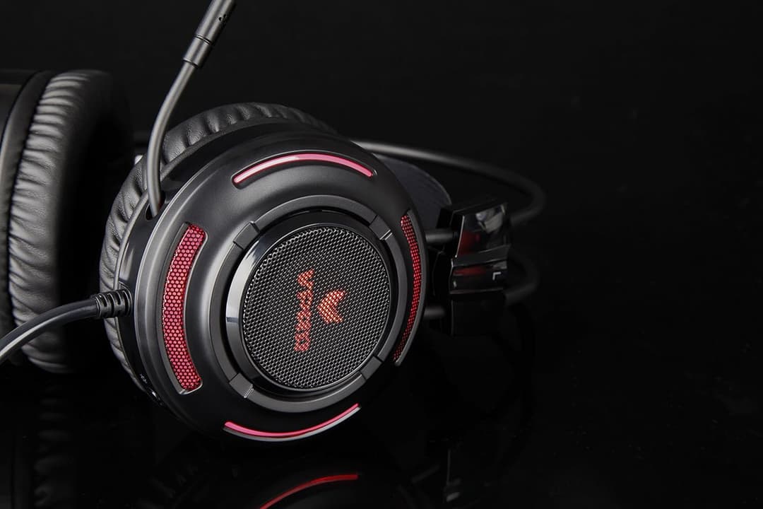 Rapoo VPRO VH200 Gaming Headset Over Ear Noise Cancelling Microphone LED Multi-Colour Lighting System Black - Image 3