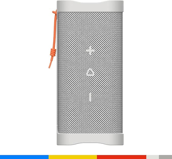 Skullcandy Terrain XL Portable Bluetooth Speaker – IPX7 Waterproof, 18H Battery, Bone/Orange - Image 3