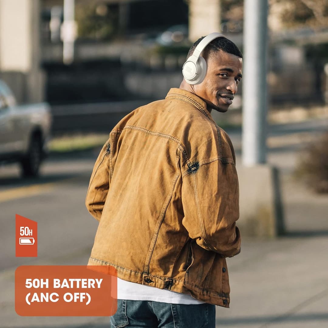 JBL Tune 760 NC Wired and Wireless Over-Ear Headphones with Built-In Microphone, Blue - Image 3