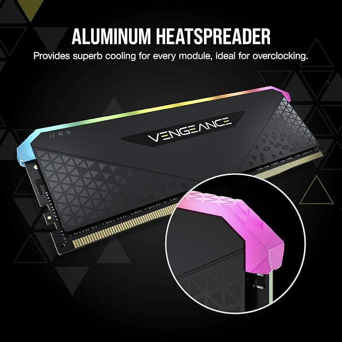 Corsair Vengeance RGB RS 16GB (2x8GB) DDR4 3200MHz CL16 Desktop Memory Kit - Black - Image 5