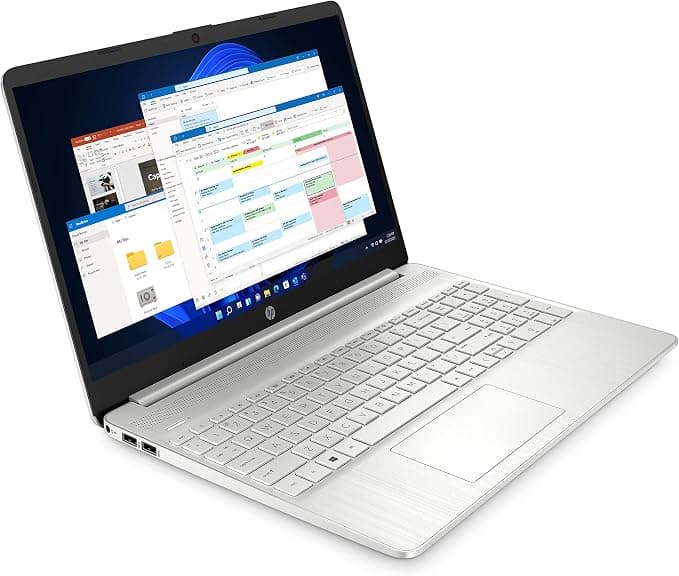 HP 15s 15.6" i3 4GB 128GB SSD Laptop Natural Silver - Image 1
