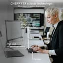 CHERRY KW 9200 MINI Compact Multi-Device Wireless Keyboard UK QWERTY - Black thumbnail 4