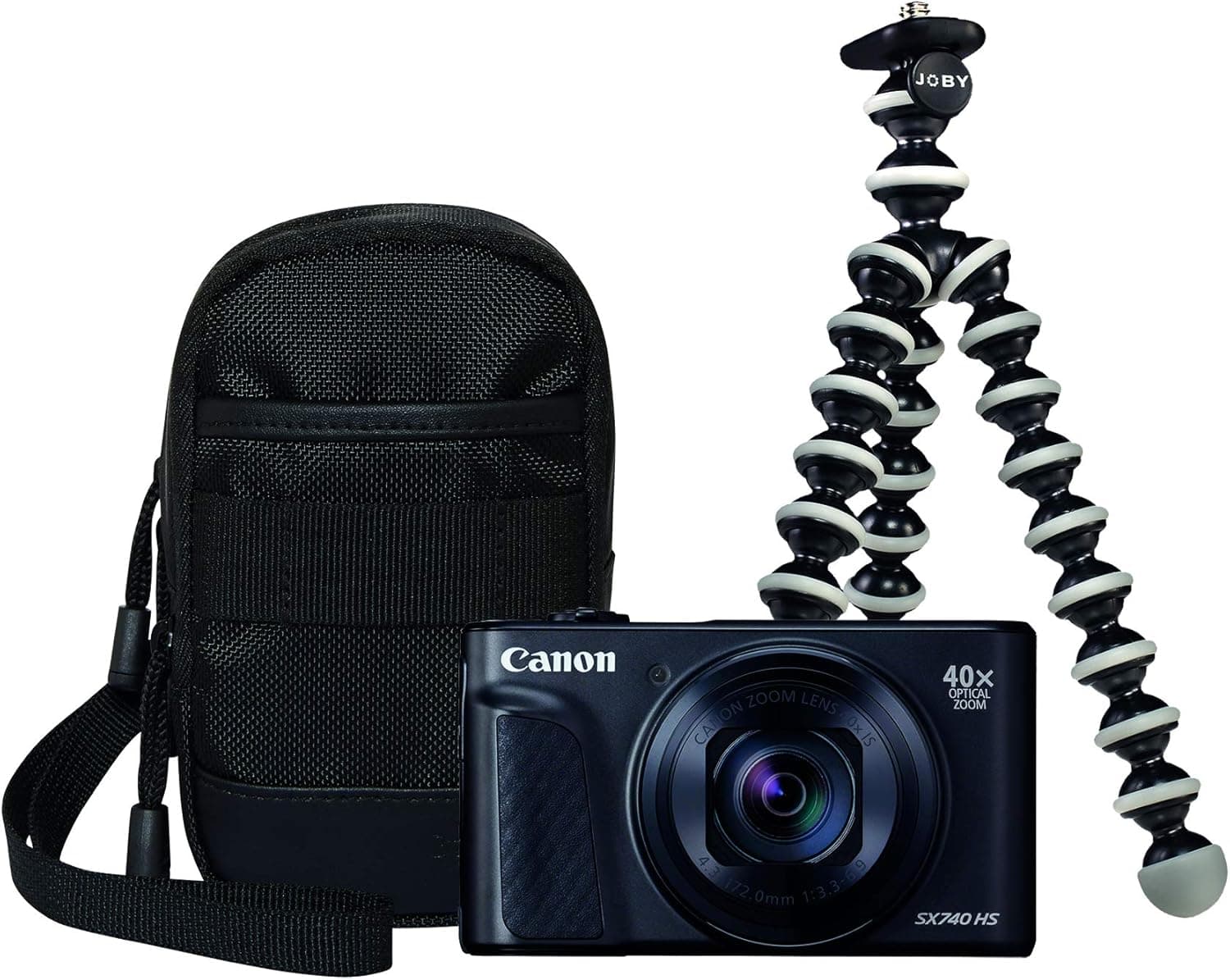 Canon PowerShot SX740 HS Vlogger Kit  4K, 40x Zoom, 20.3MP Black