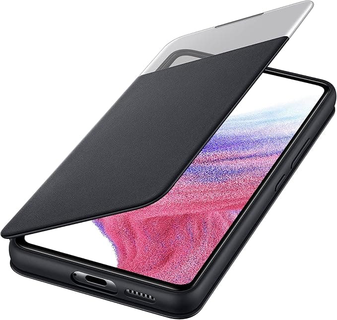 Samsung Galaxy A53 5G Official Smart Clear View Cover Case - Black - Image 3