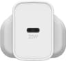 OtterBox 20W USB-C PD Fast Wall Charger, UK Plug, For Smartphone & Tablet, Drop Tested, Ultra Durable - White