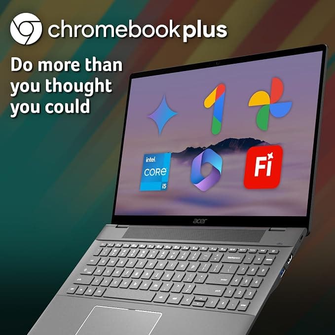 Acer Chromebook Plus 516 CB516-1H 16 Inch WUXGA Chromebook Intel Core i5 8GB RAM 256GB SSD - Iron - Image 2