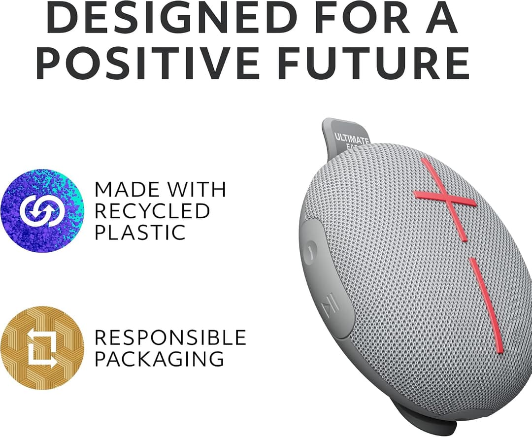 Ultimate Ears MINIROLL Portable Bluetooth Speaker IP67 - Grey - Image 8
