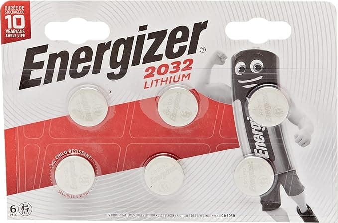 Energizer 3 Volt Lithium CR2032 Batteries - Pack of 6 - Image 1