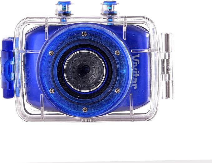 Vivitar DVR 781hd Sports Camcorders Camera 720 Pixels - Blue - Image 1