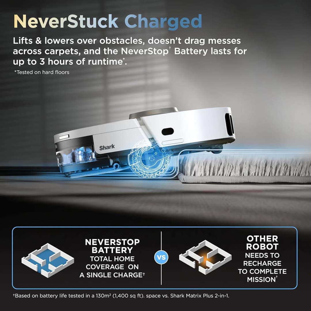 Shark PowerDetect AV2910XEUKWH Robot Vacuum Cleaner & Mop - Image 5