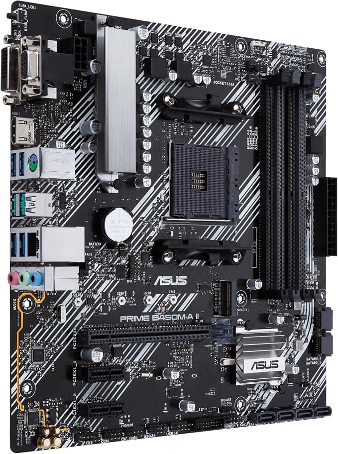 ASUS PRIME B450M-A II - motherboard - micro ATX - Socket AM4 - AMD B450 - Image 3