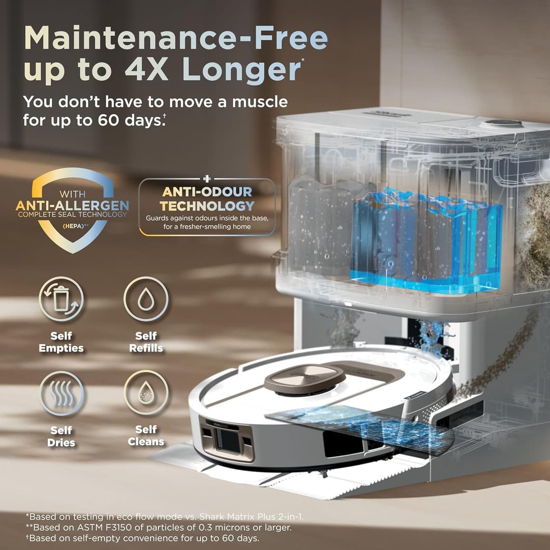 Shark PowerDetect AV2910XEUKWH Robot Vacuum Cleaner & Mop - Image 7