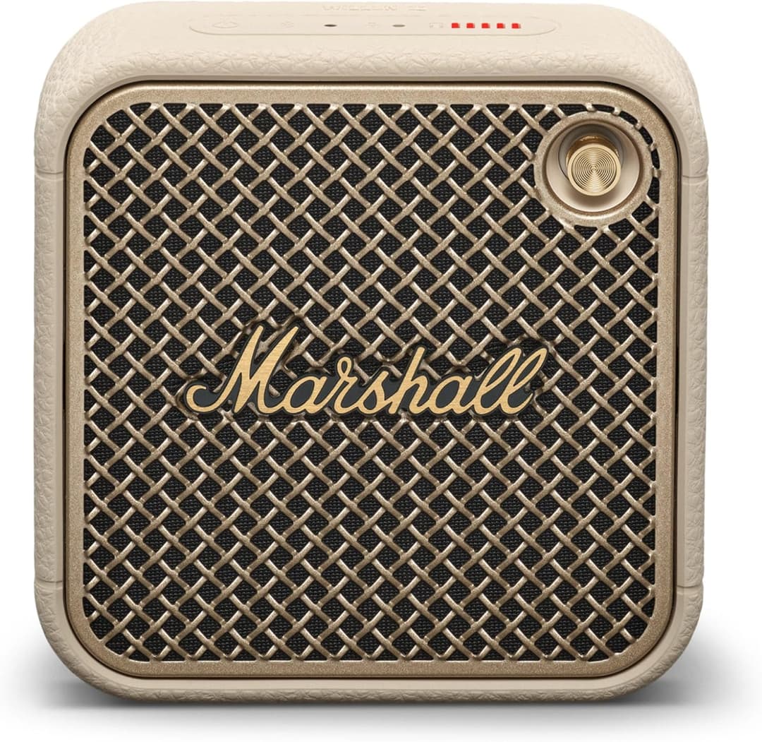 Marshall Willen II Bluetooth Speaker – Wireless, IP67 Water-Resistant, 17+ Hours Playtime, Cream - Image 1