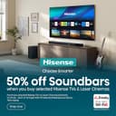 Hisense 50 Inch 50E78QTUK QLED Smart AI TV 4K UHD with Freely - Black thumbnail 2