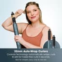 Shark Flex Style 5-in-1 Air Styler & Hair Dryer, Auto-Wrap Curlers, Frizz Fighter Finishing Tool, HD456TLUK - TEAL Blue thumbnail 5