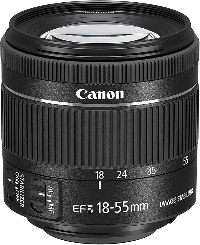 Canon EF-S 18-55mm f/4-5.6 IS STM Lens Black - Image 1