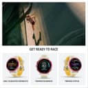 Garmin Forerunner 570 42mm GPS Running Smart Watch AMOLED Music Garmin Coach - Bone Raspberry thumbnail 4